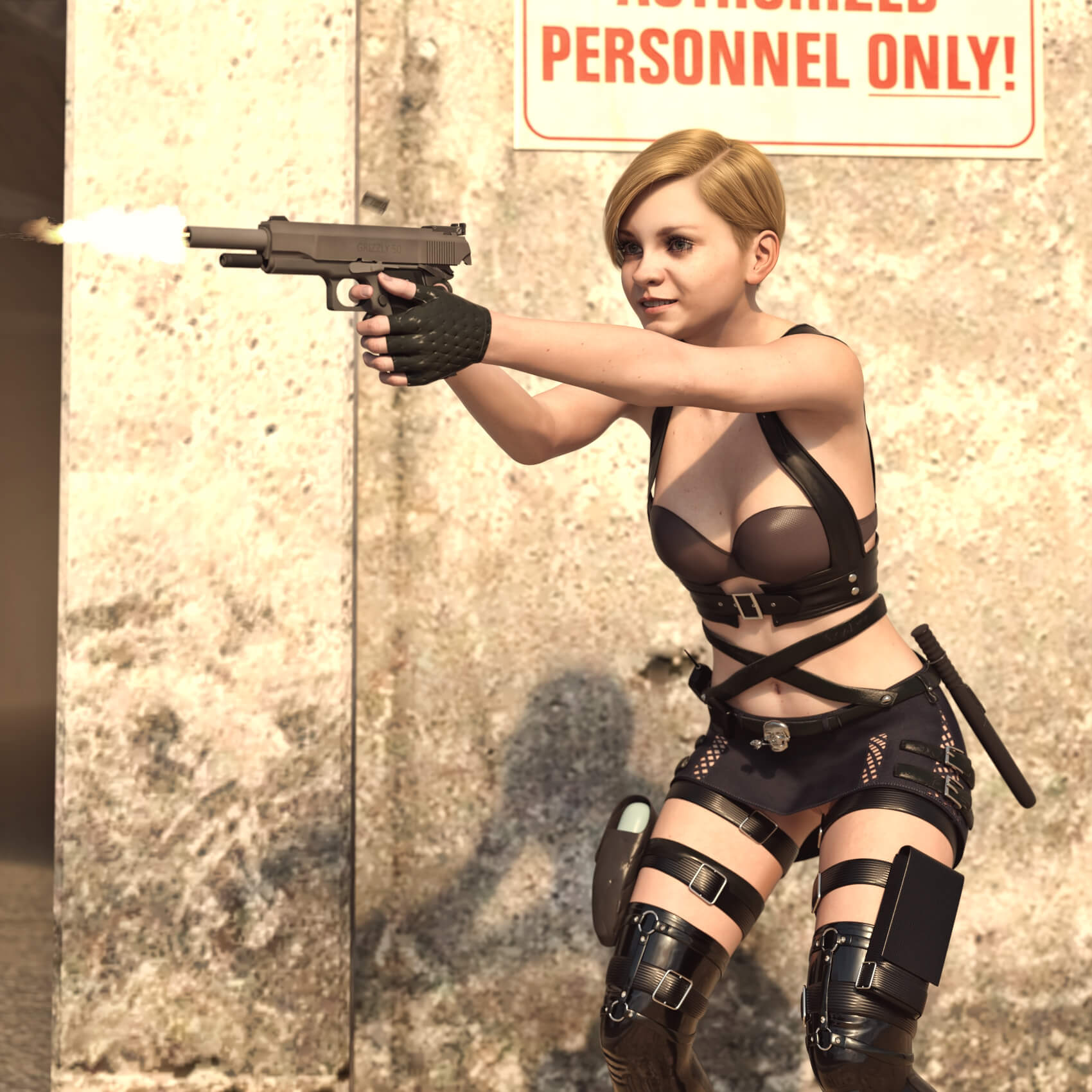 Grizzly Mk5 Pistol RoN for G8F and G9 Daz Content
