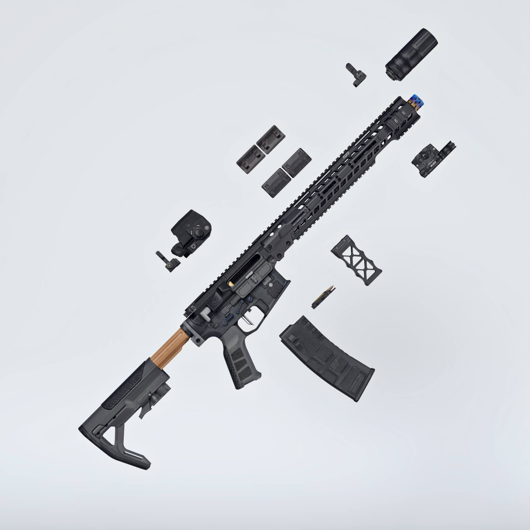M4 Precision ZT WZ2 for G8F and G9 Daz Content