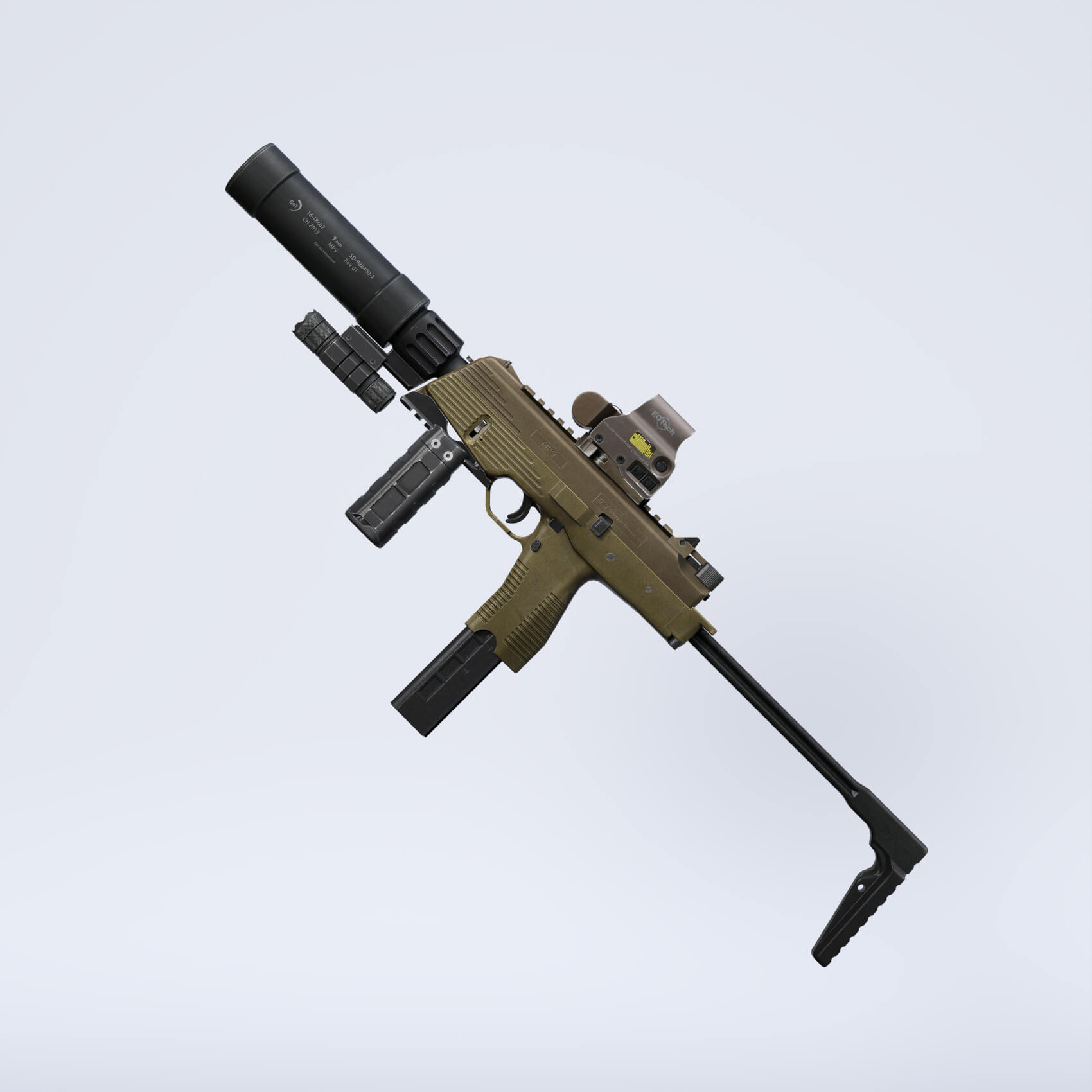MP9 SMG V2 TK for G8F and G9 Daz Content
