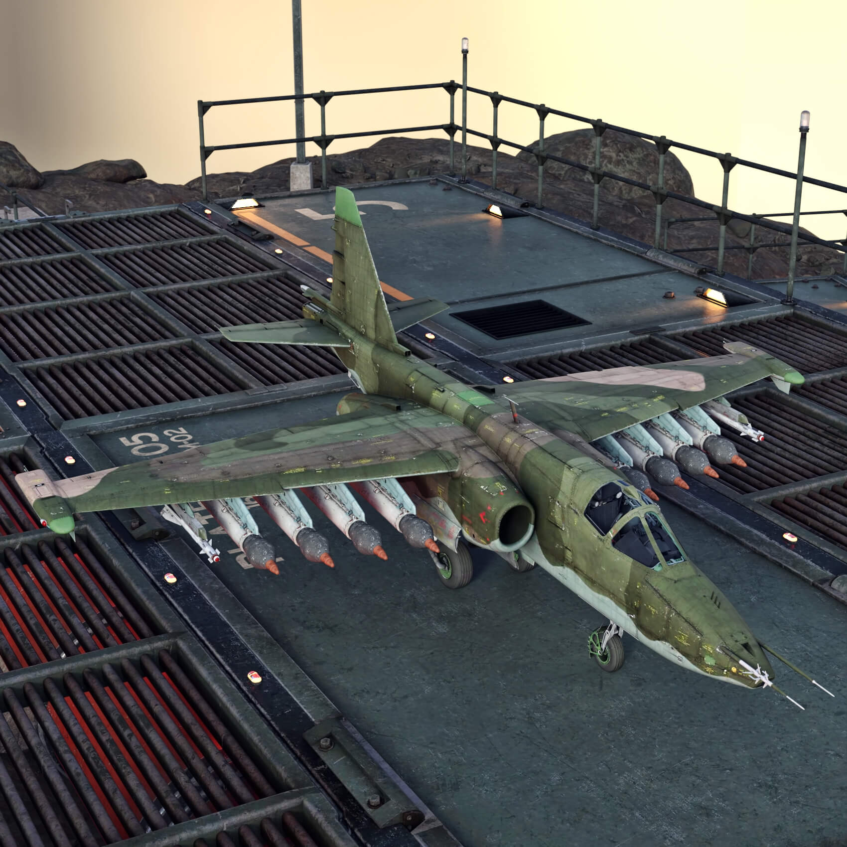 SU25K Frogfoot Plane wt for Daz3D Daz Content
