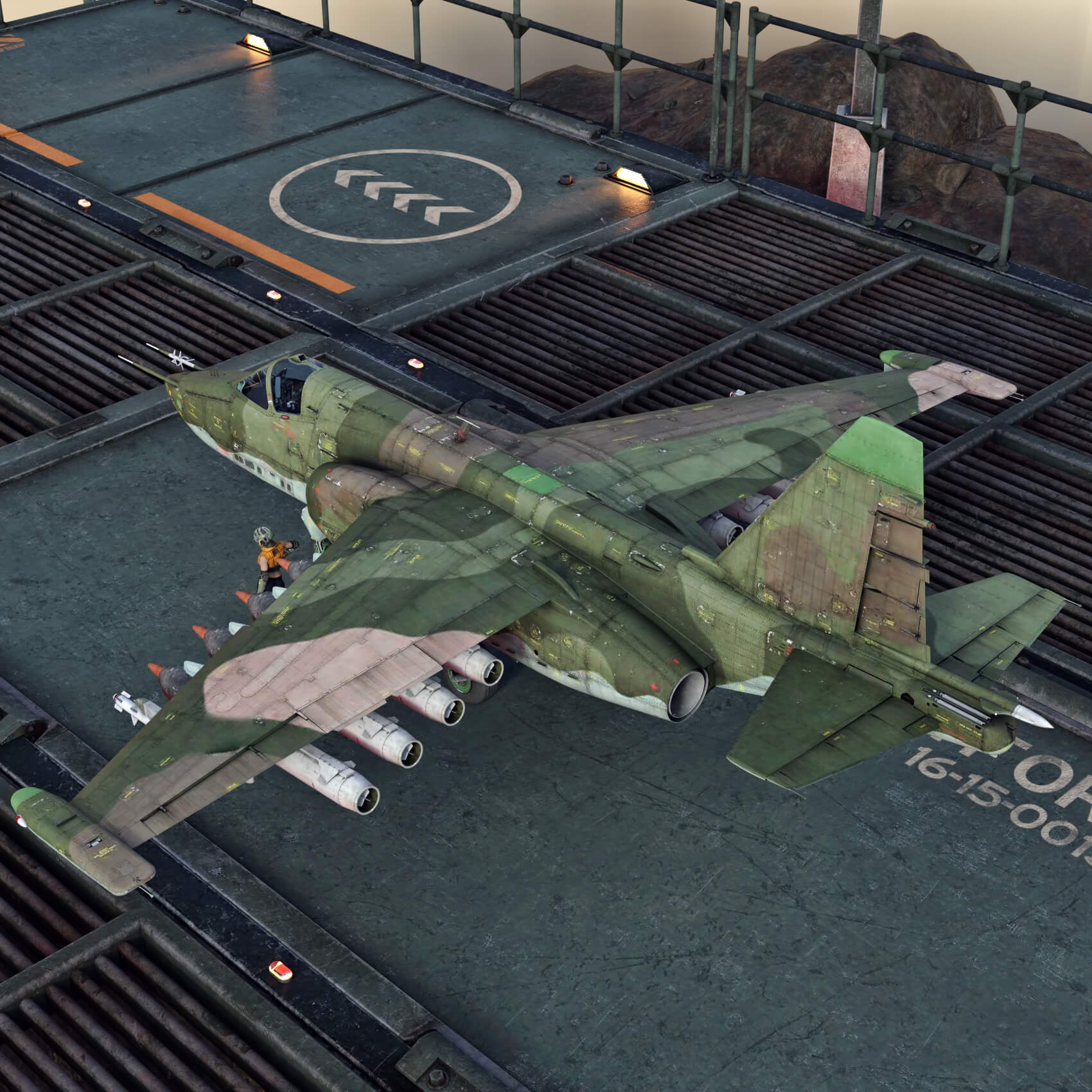SU25K Frogfoot Plane wt for Daz3D Daz Content