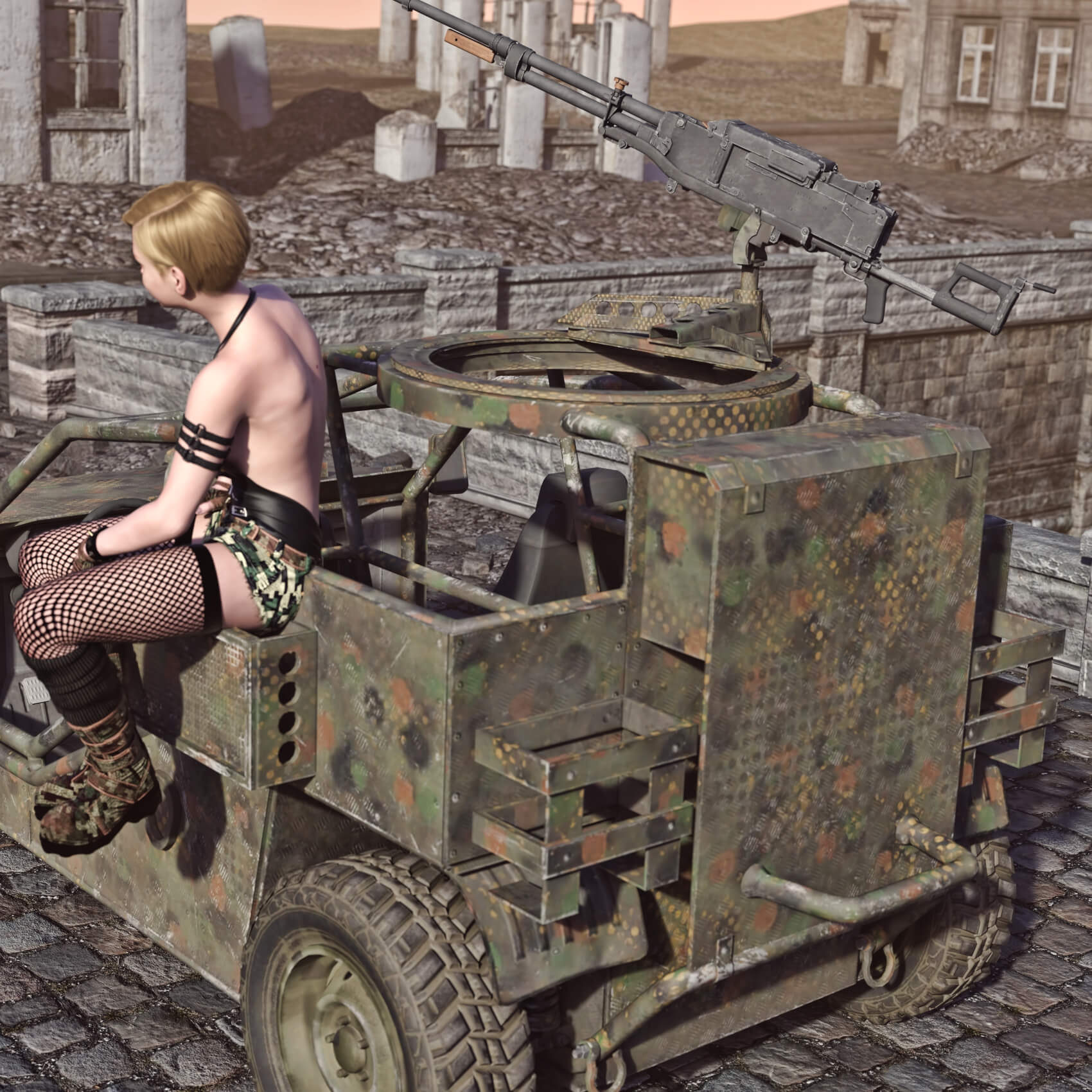 VDV Recon Buggy BF3 for DAZ3D Daz Content