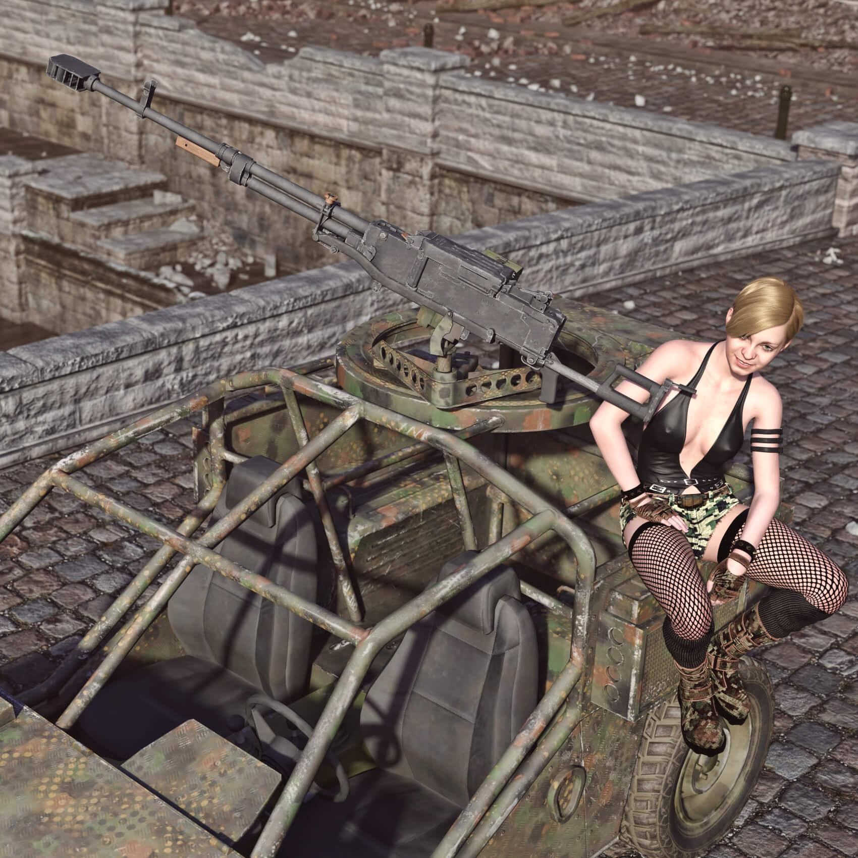 VDV Recon Buggy BF3 for DAZ3D Daz Content