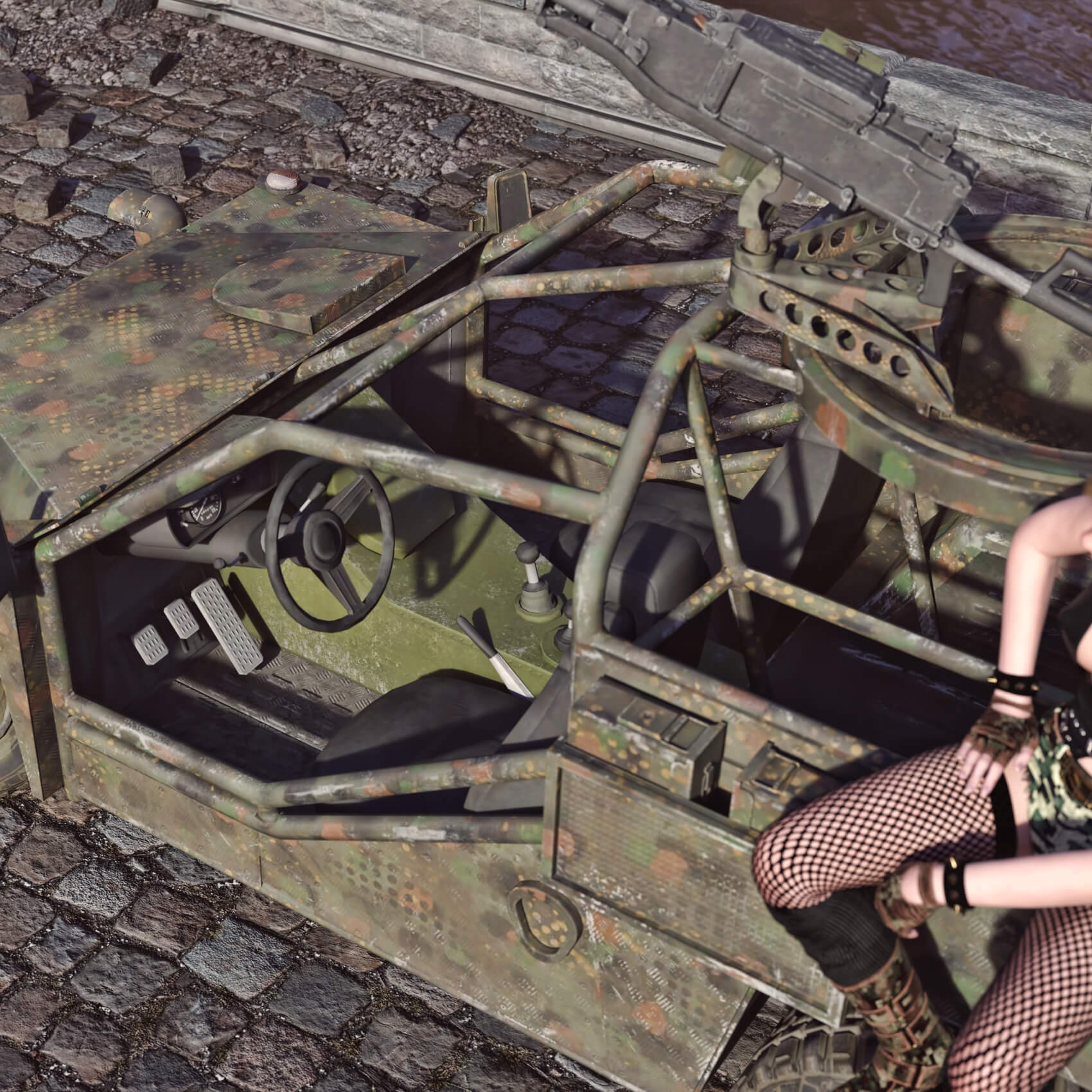 VDV Recon Buggy BF3 for DAZ3D Daz Content