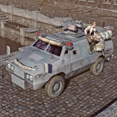 ZFB05 Armored Vehicle BF4 for Daz3D