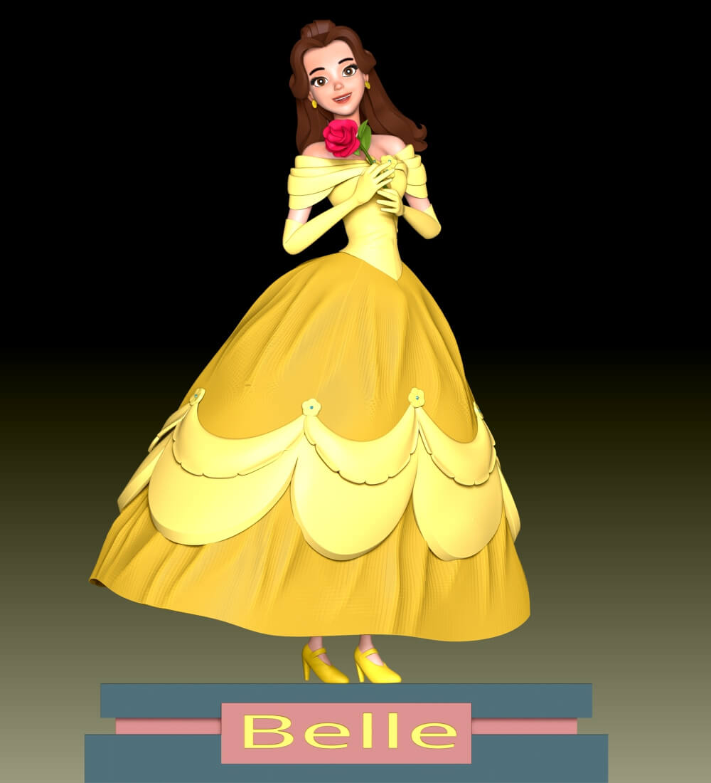 Belle Character 3D Model