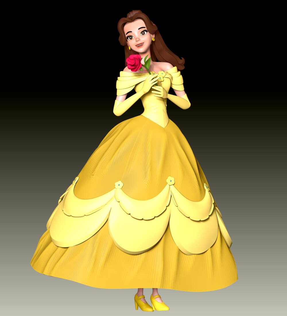 Belle Character 3D Model