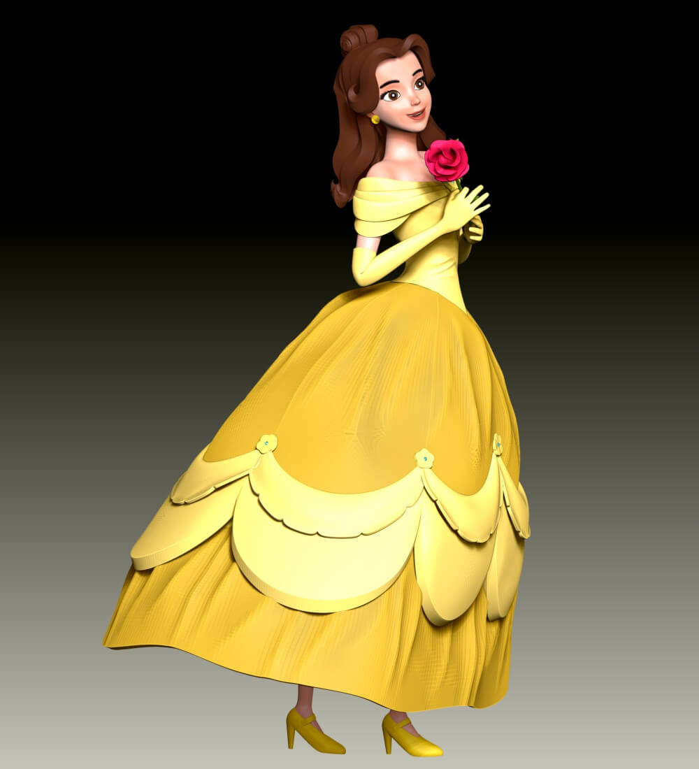Belle Character 3D Model