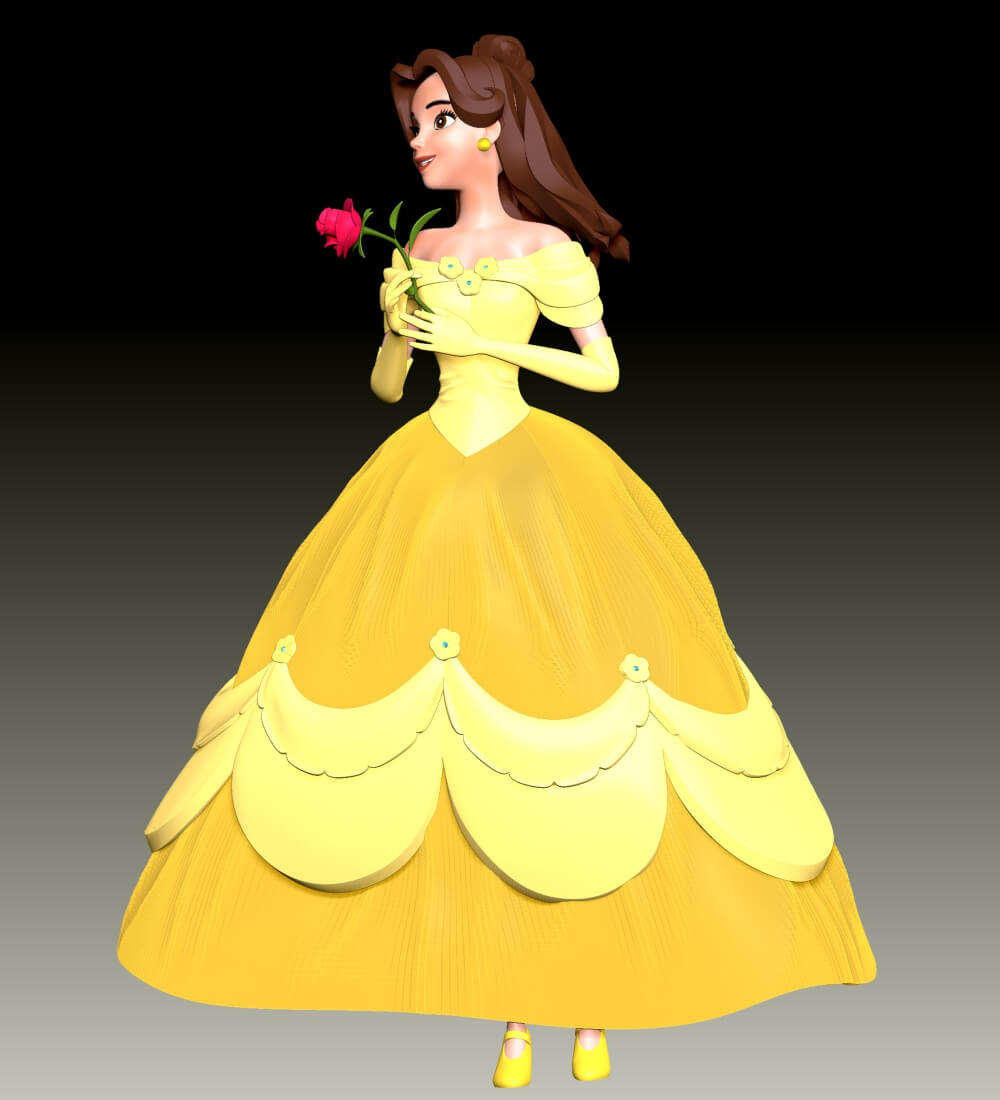 Belle Character 3D Model