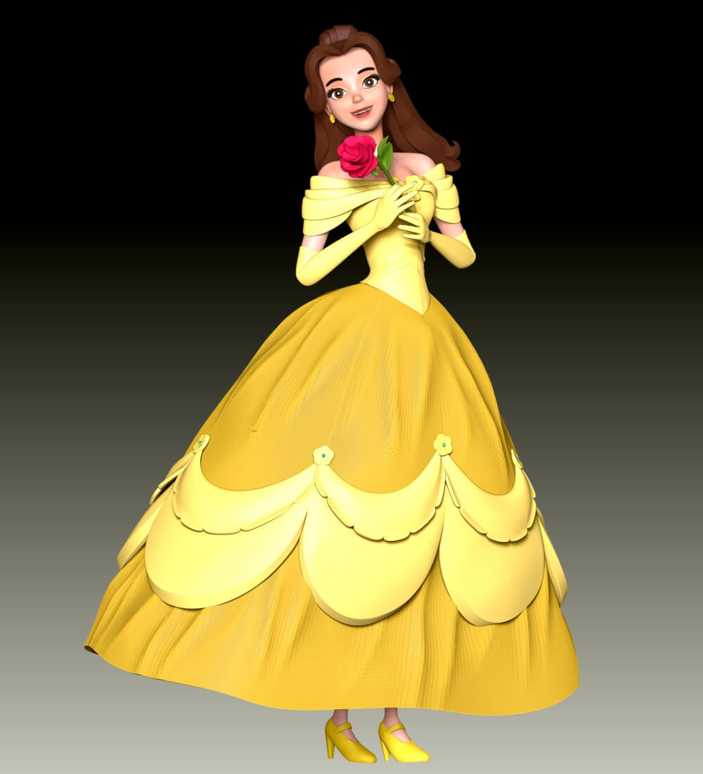 Belle Character 3D Model