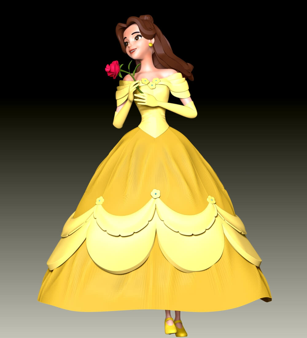 Belle Character 3D Model
