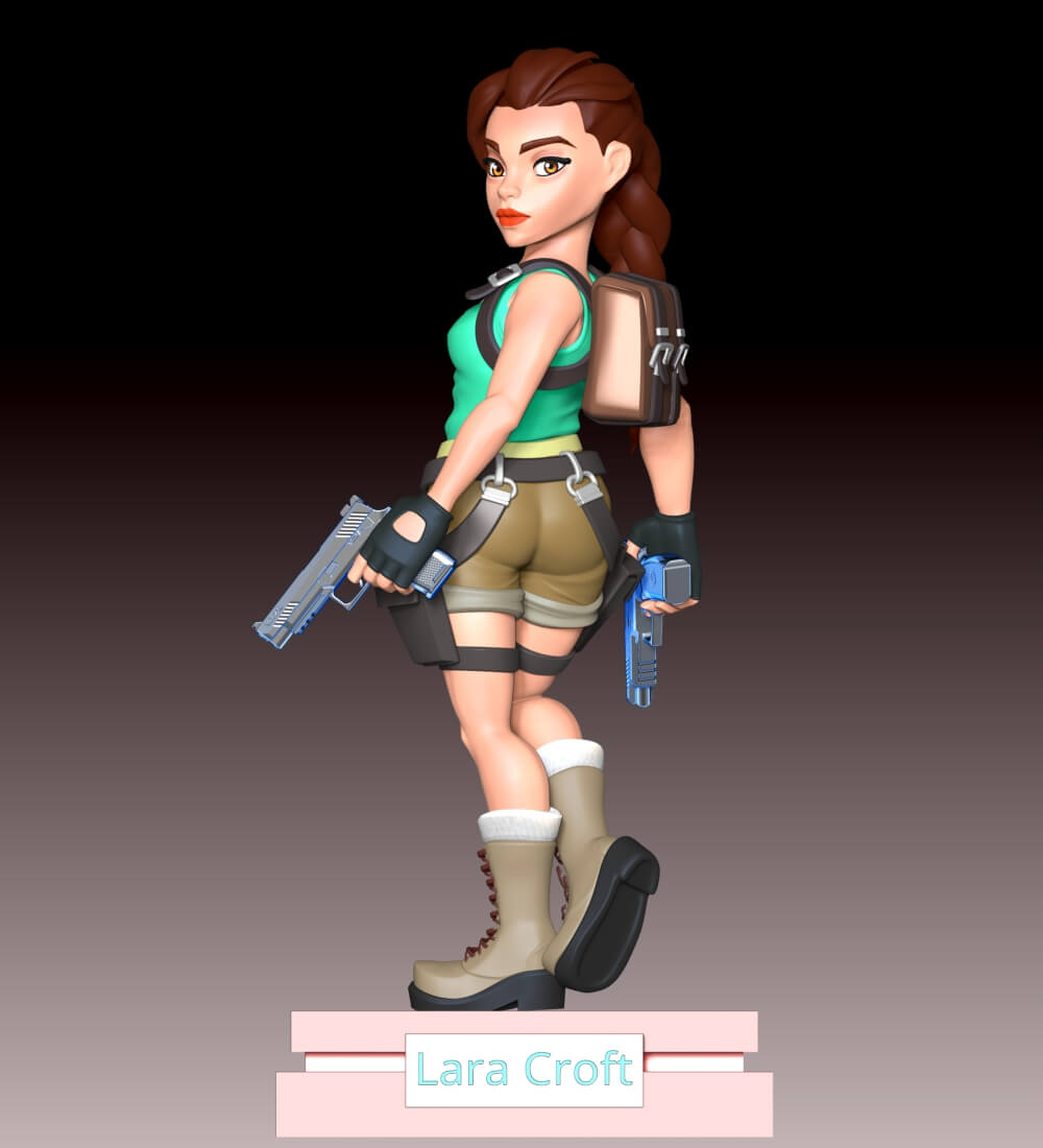 Lara Croft Fan Art 3D Model