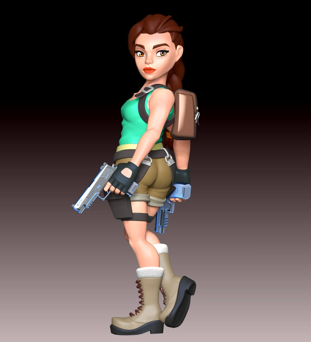 Lara Croft Fan Art 3D Model