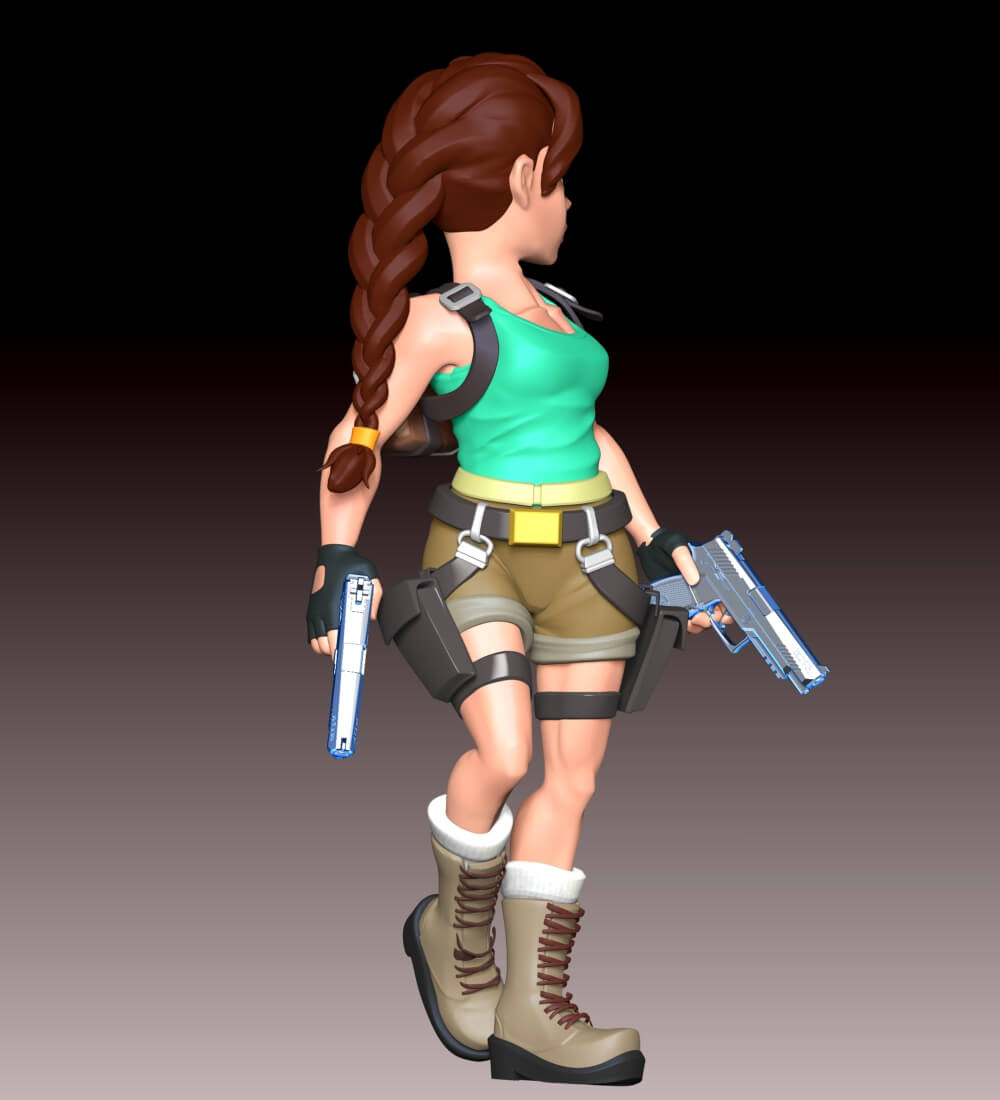 Lara Croft Fan Art 3D Model