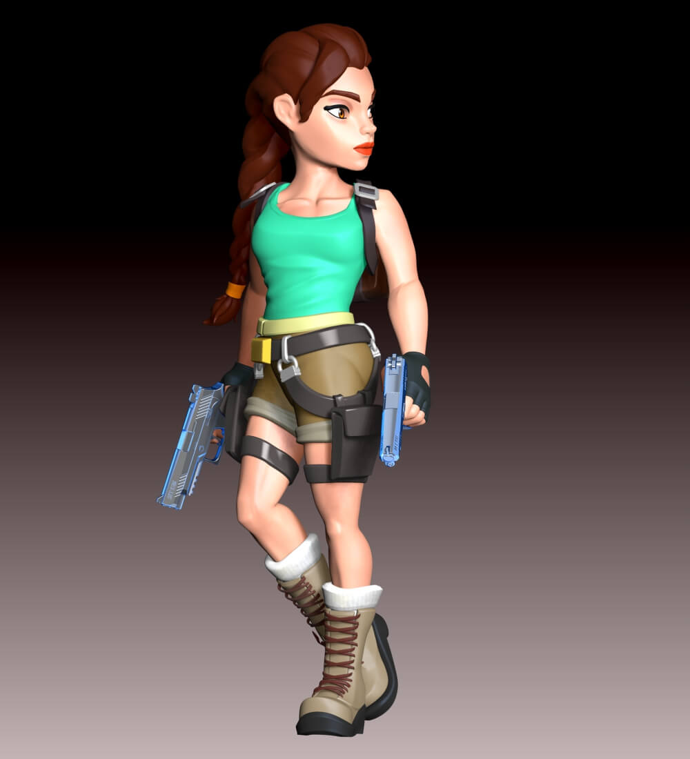 Lara Croft Fan Art 3D Model
