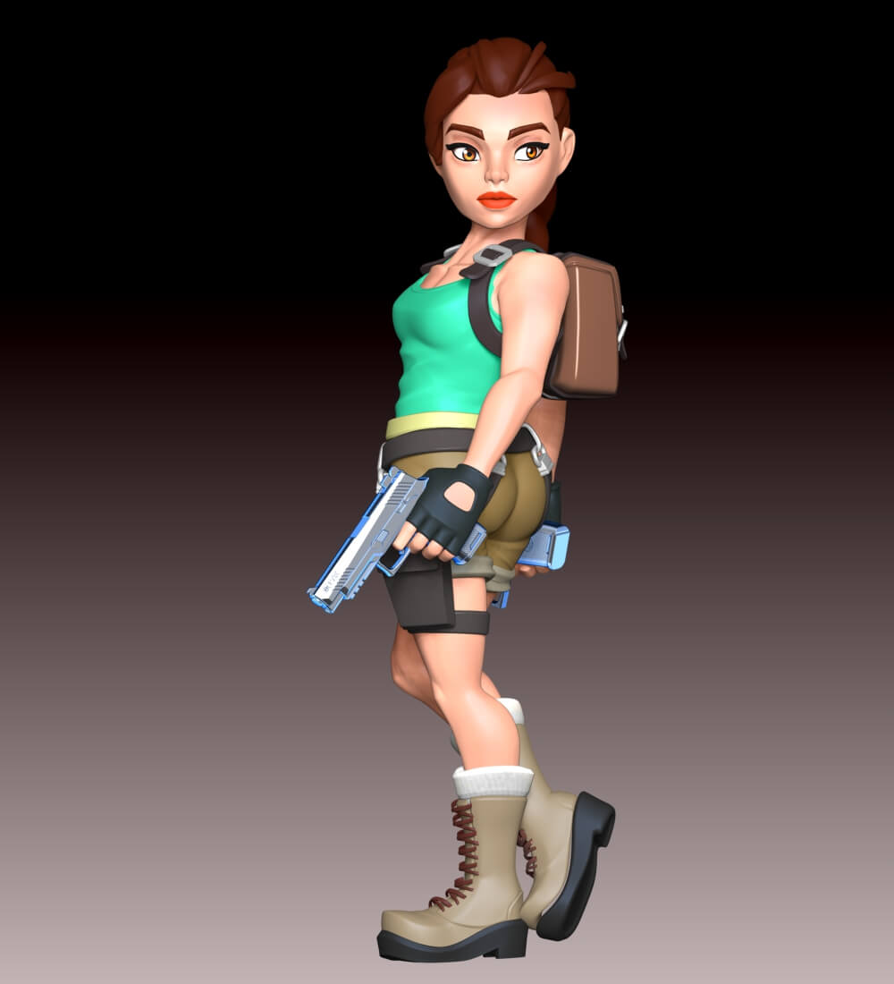 Lara Croft Fan Art 3D Model