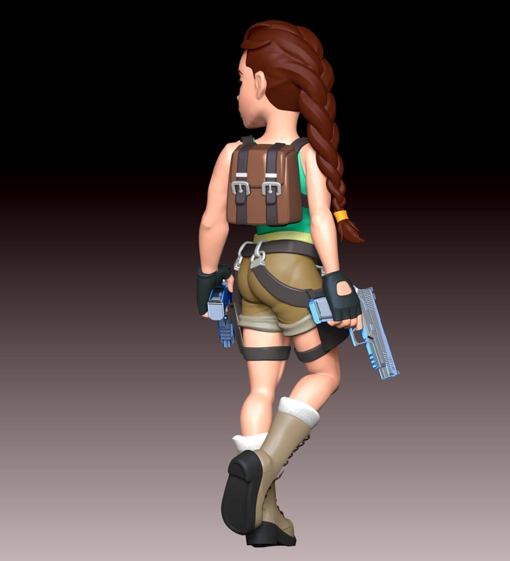 Lara Croft Fan Art 3D Model