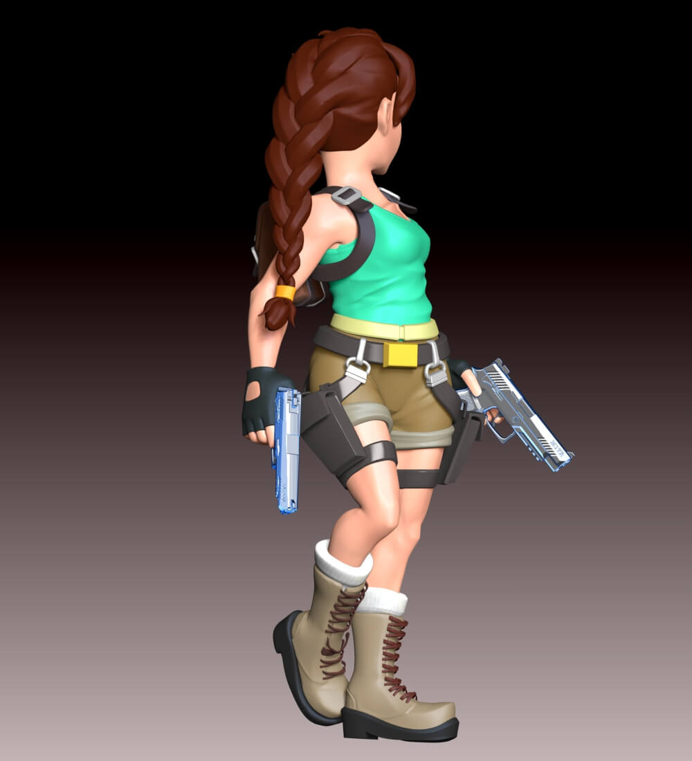 Lara Croft Fan Art 3D Model