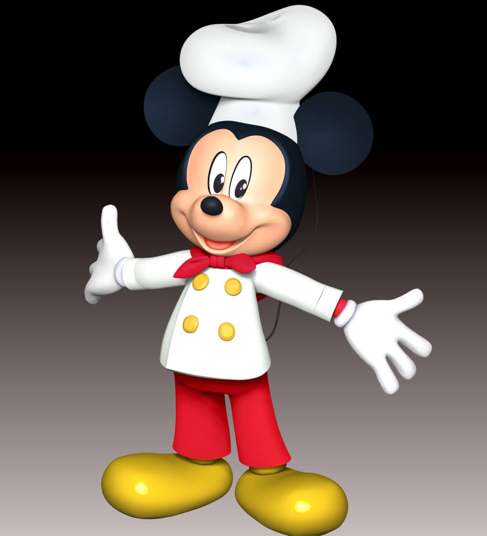 Mickey Mouse Fan Art 3D Model