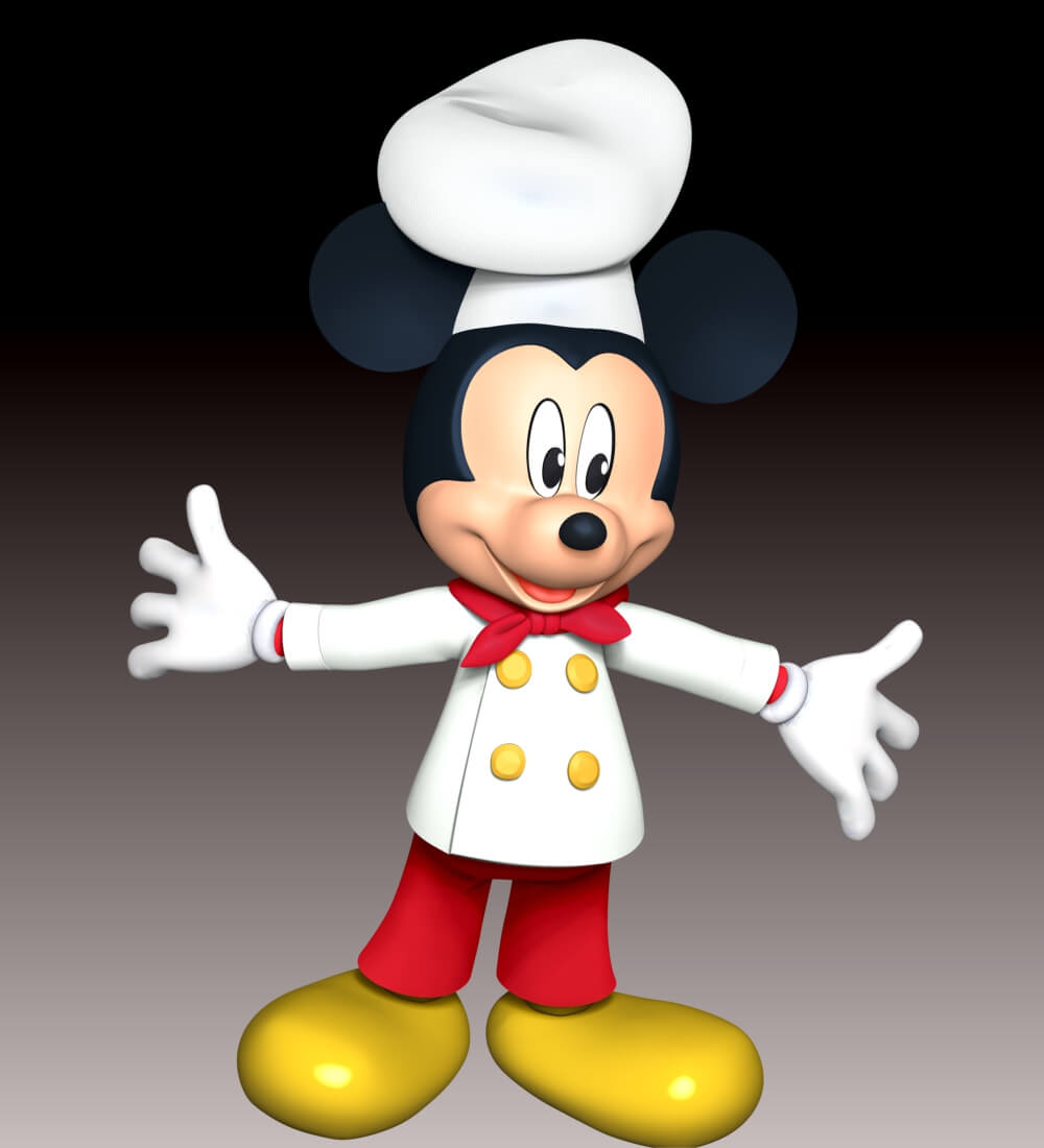 Mickey Mouse Fan Art 3D Model