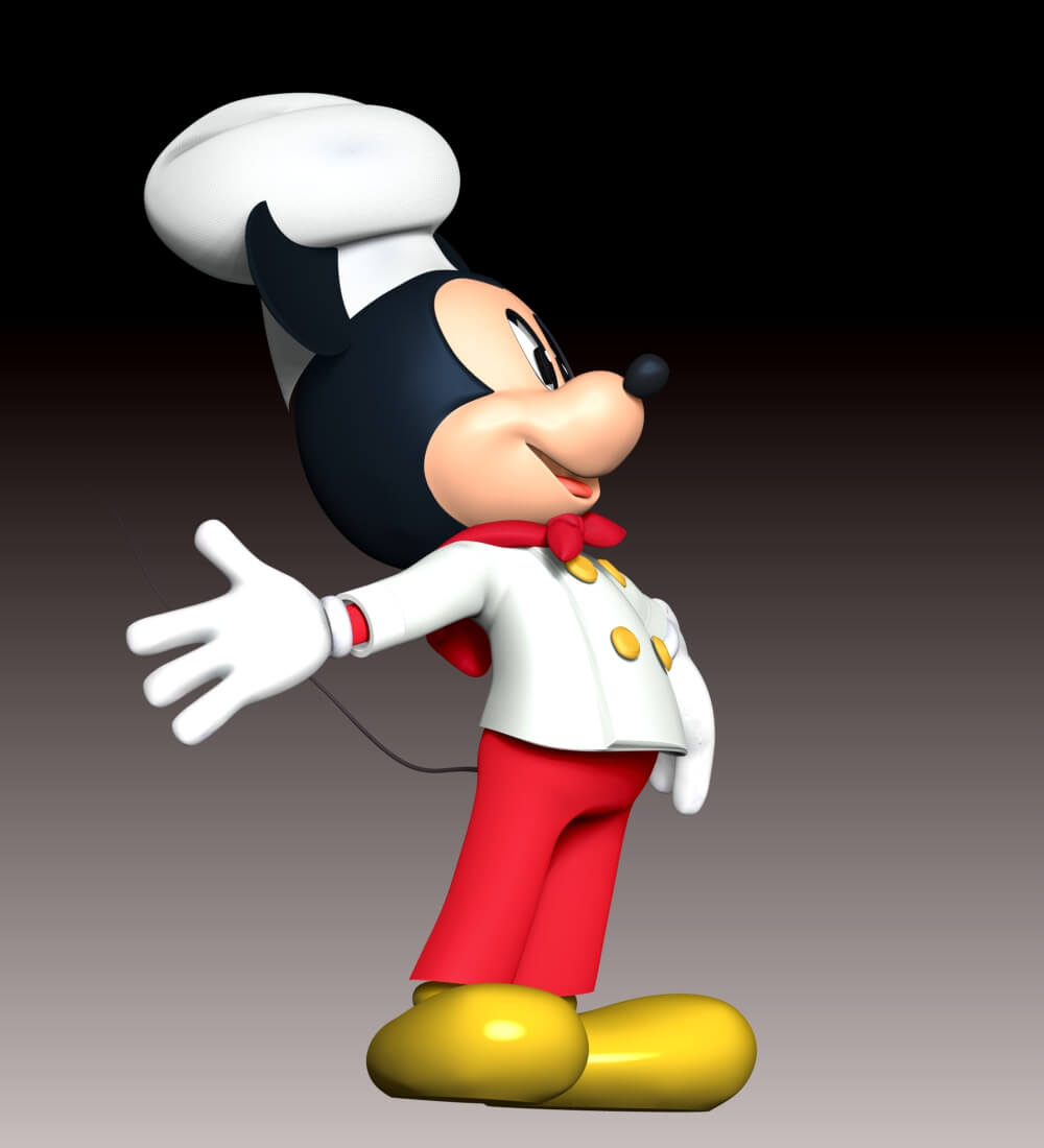 Mickey Mouse Fan Art 3D Model