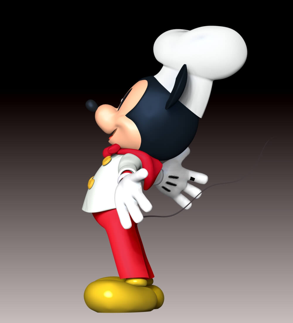 Mickey Mouse Fan Art 3D Model