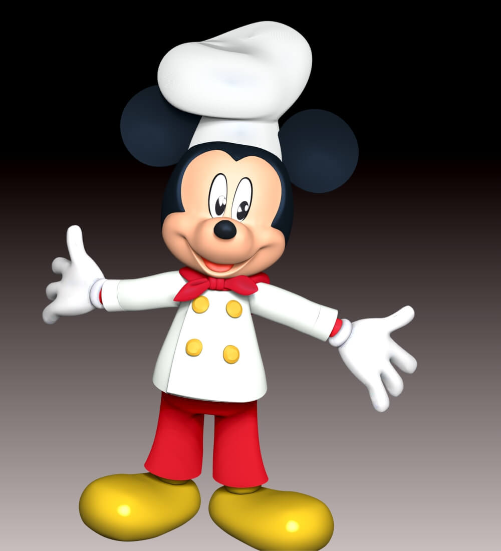 Mickey Mouse Fan Art 3D Model