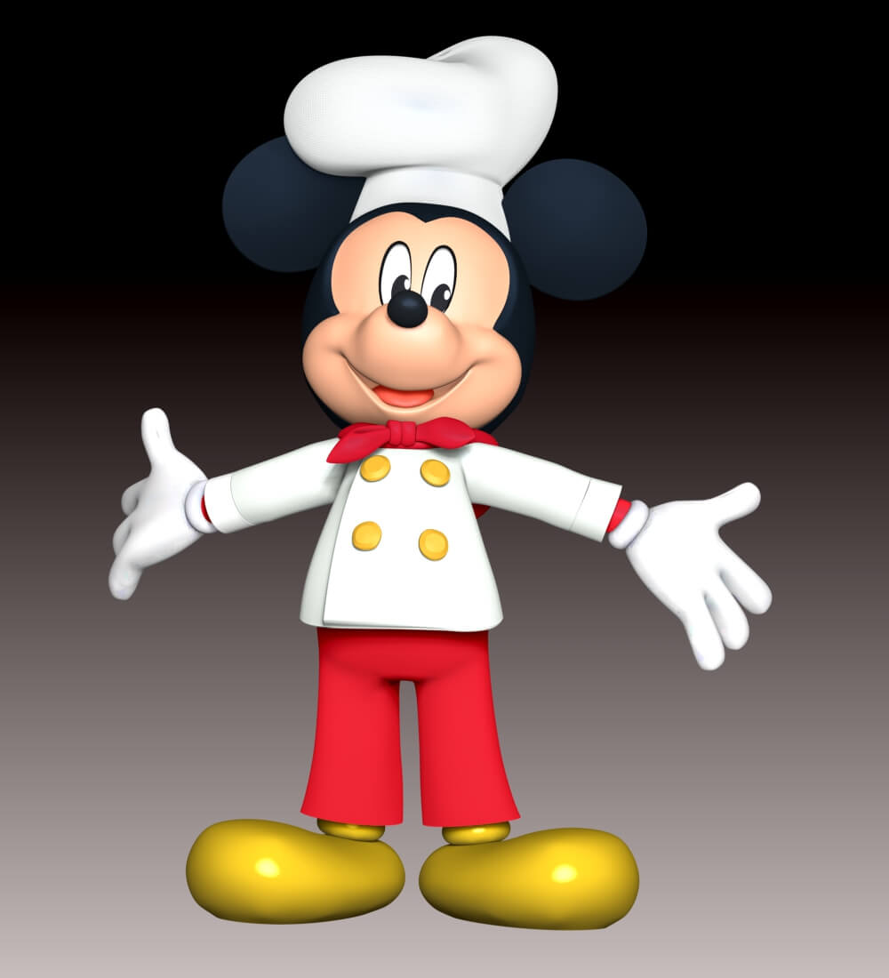 Mickey Mouse Fan Art 3D Model