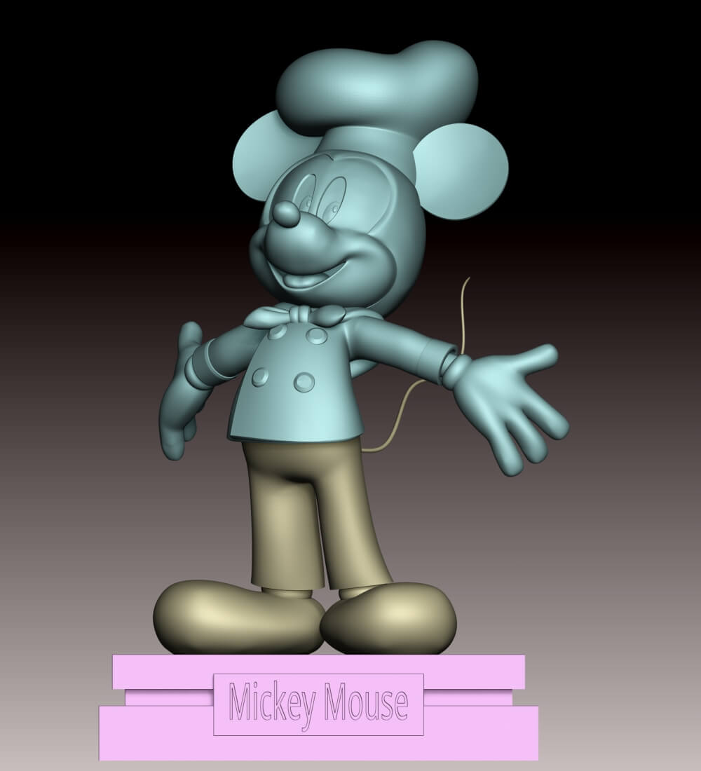 Mickey Mouse Fan Art 3D Model