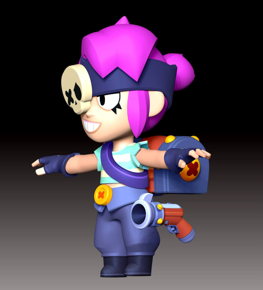 Penny Fan Art - Brawl Stars 3D Model