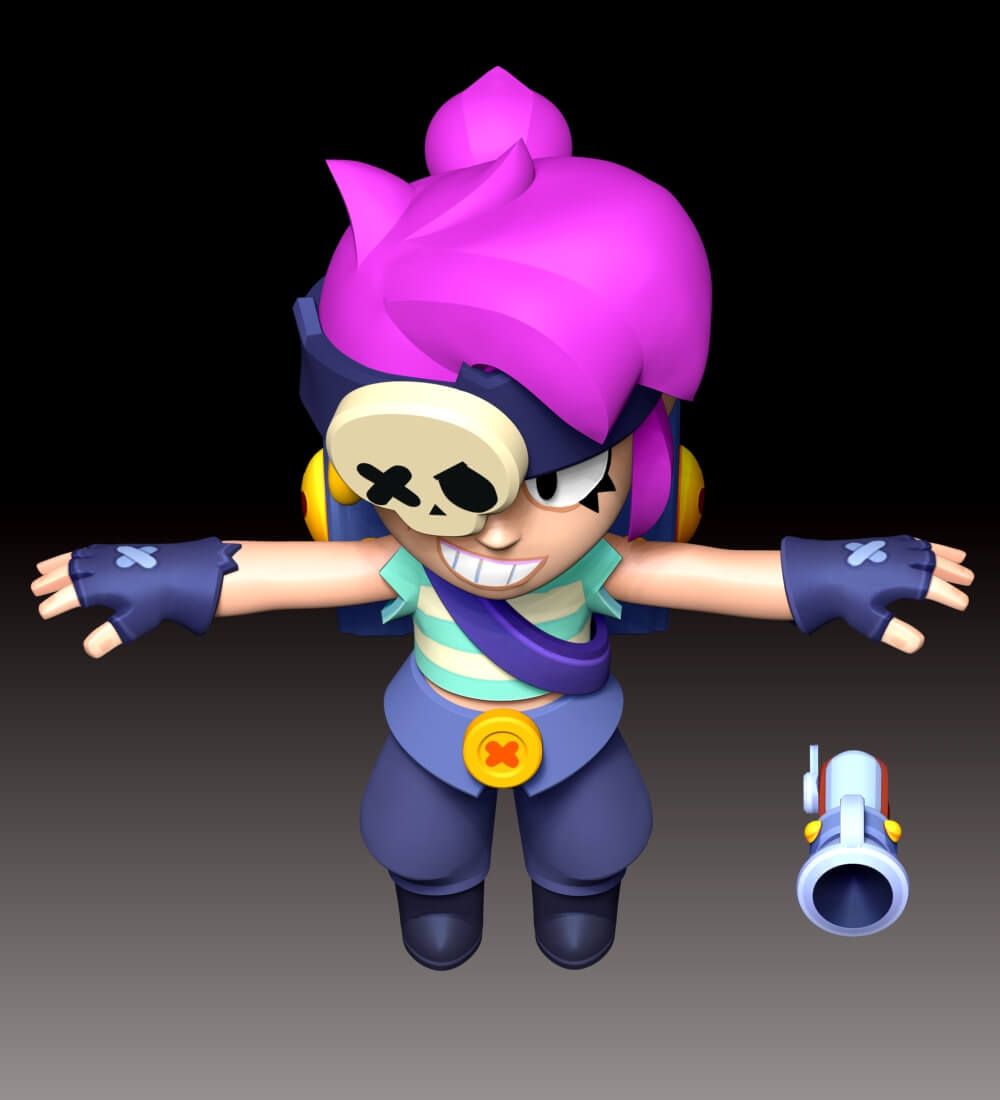 Penny Fan Art - Brawl Stars 3D Model