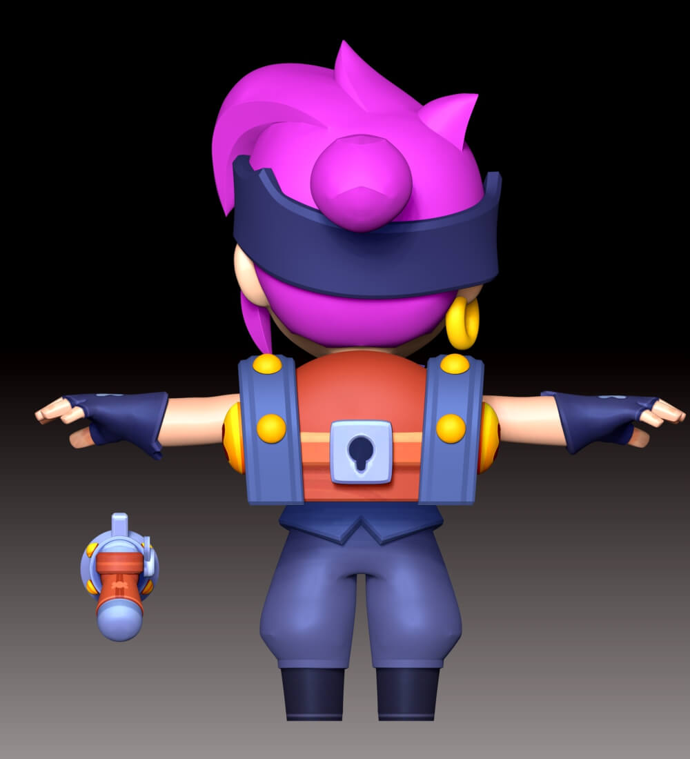 Penny Fan Art - Brawl Stars 3D Model