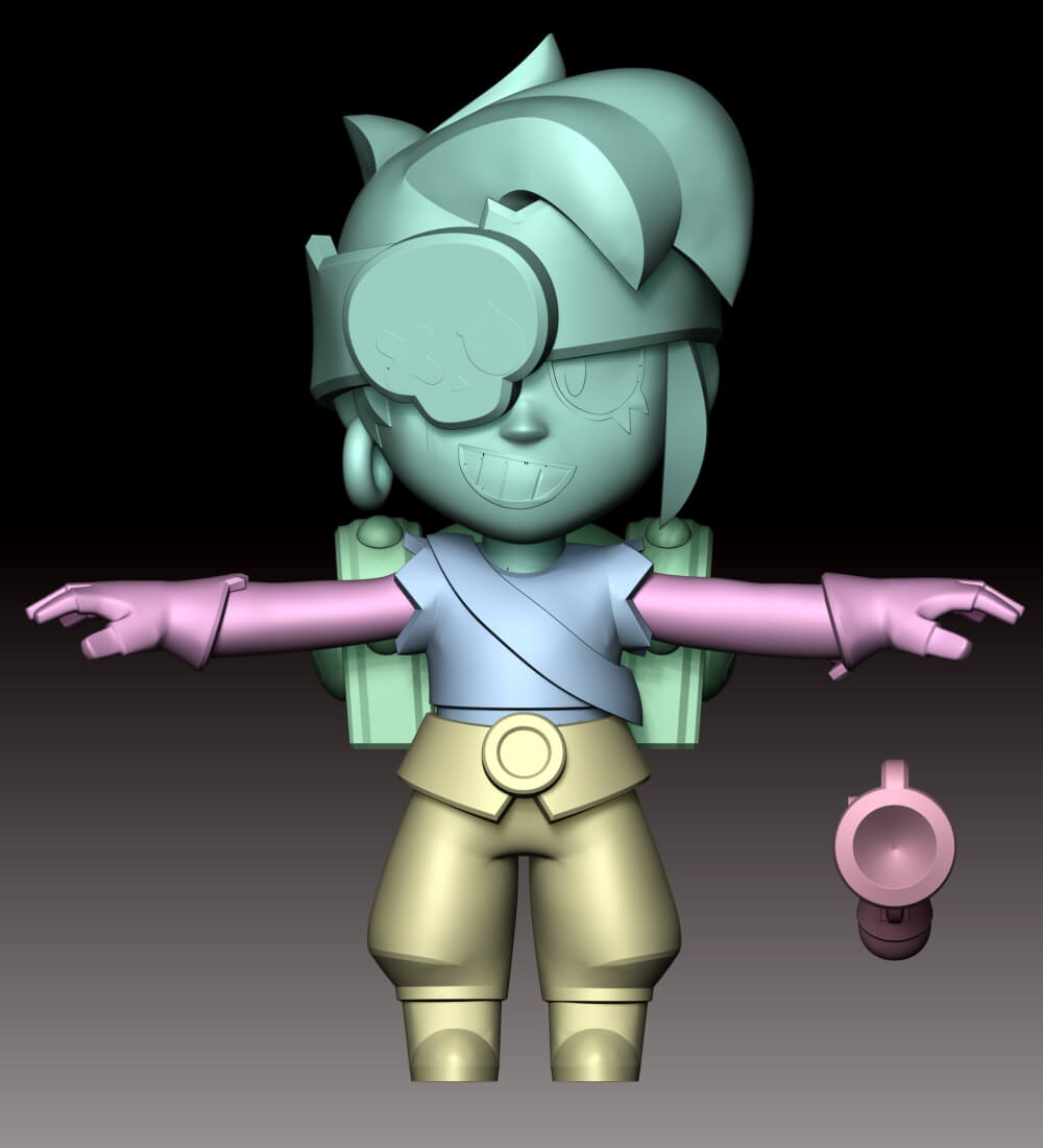 Penny Fan Art - Brawl Stars 3D Model