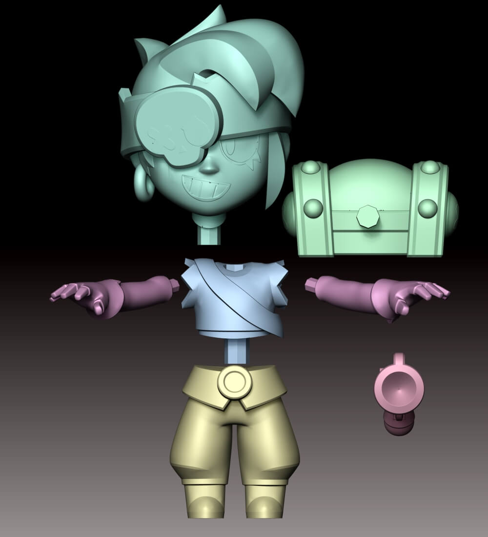 Penny Fan Art - Brawl Stars 3D Model