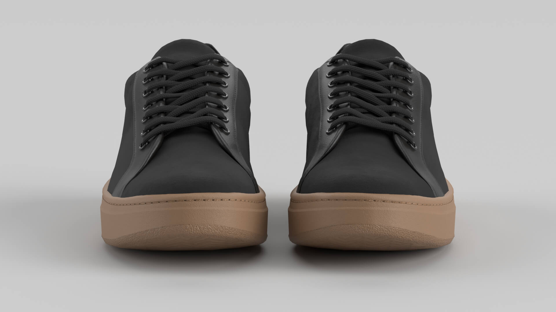 Archer Black Shoe Sneaker 3D Model