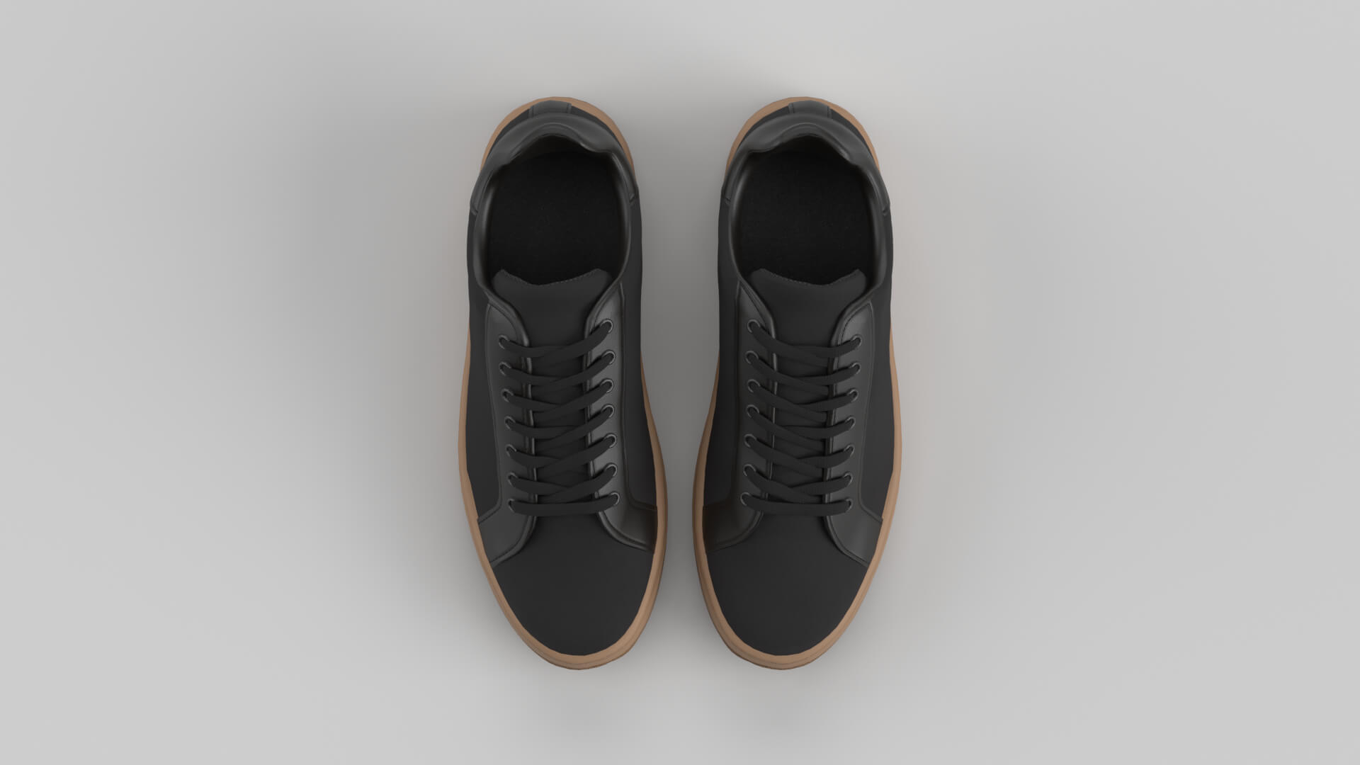 Archer Black Shoe Sneaker 3D Model