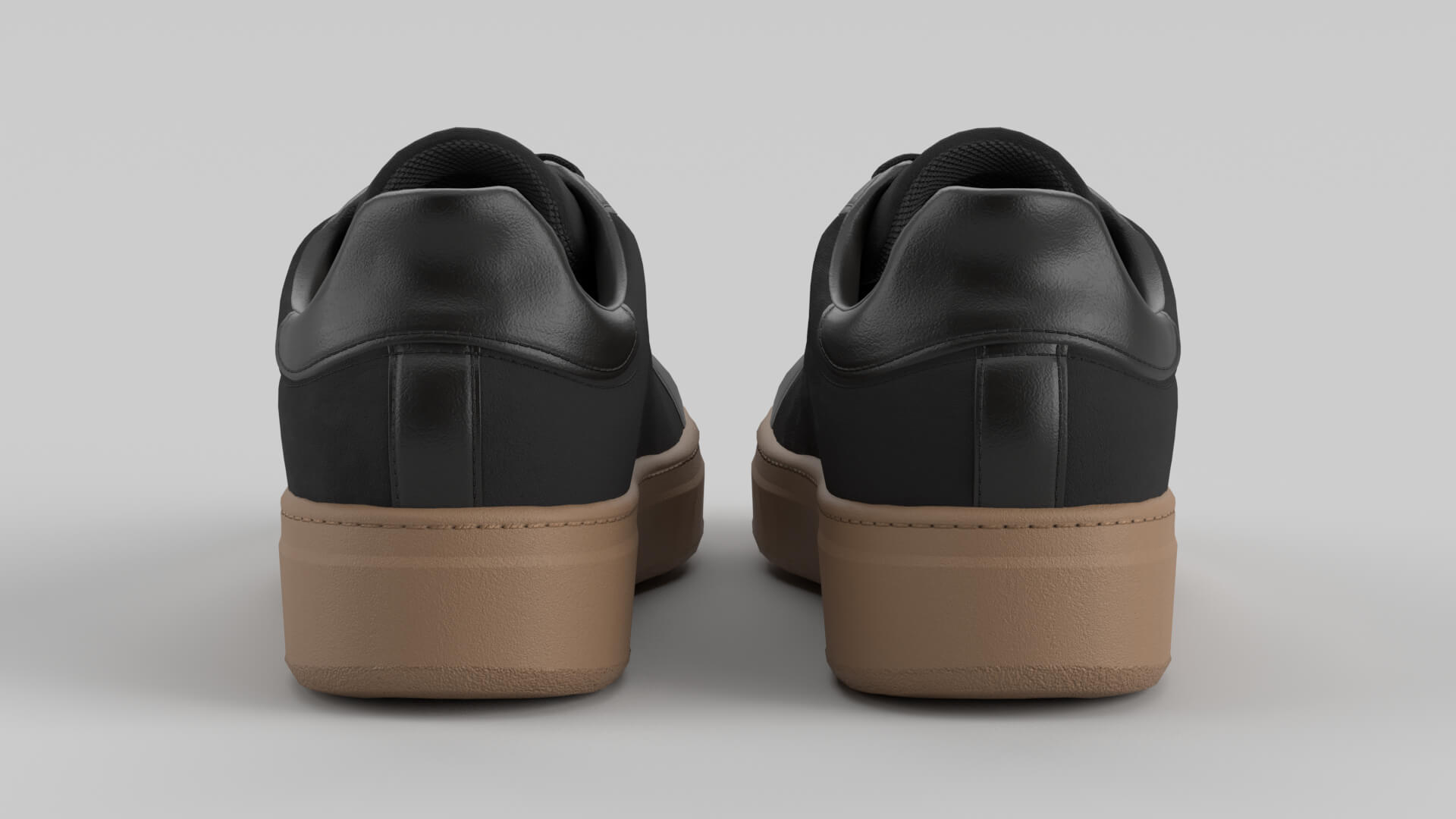 Archer Black Shoe Sneaker 3D Model
