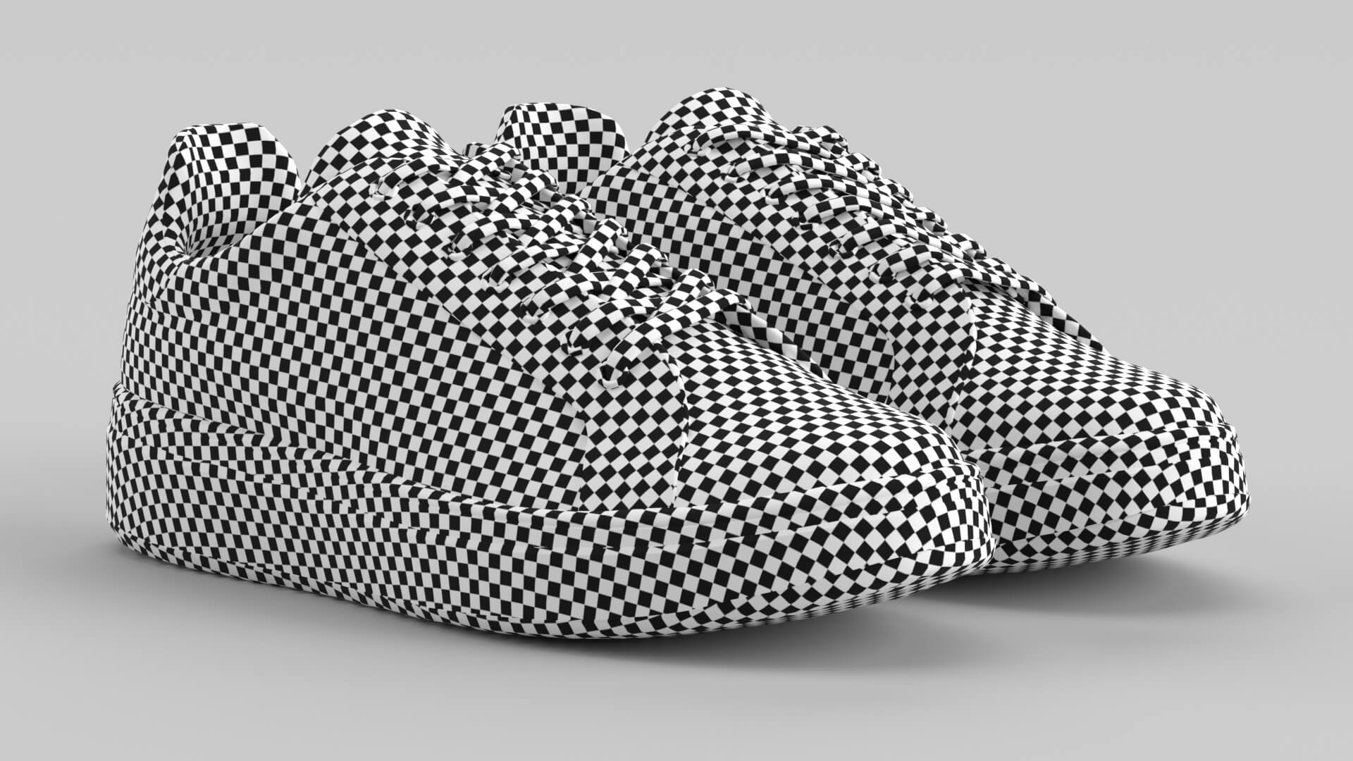 Archer Black Shoe Sneaker 3D Model