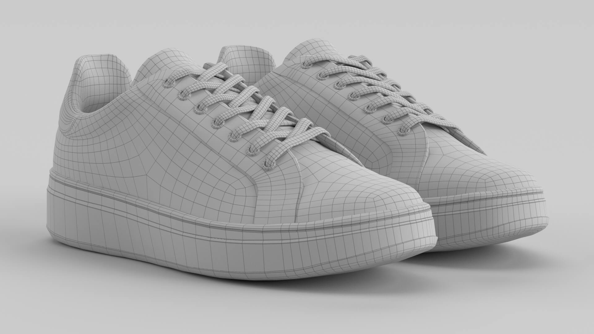 Archer Black Shoe Sneaker 3D Model