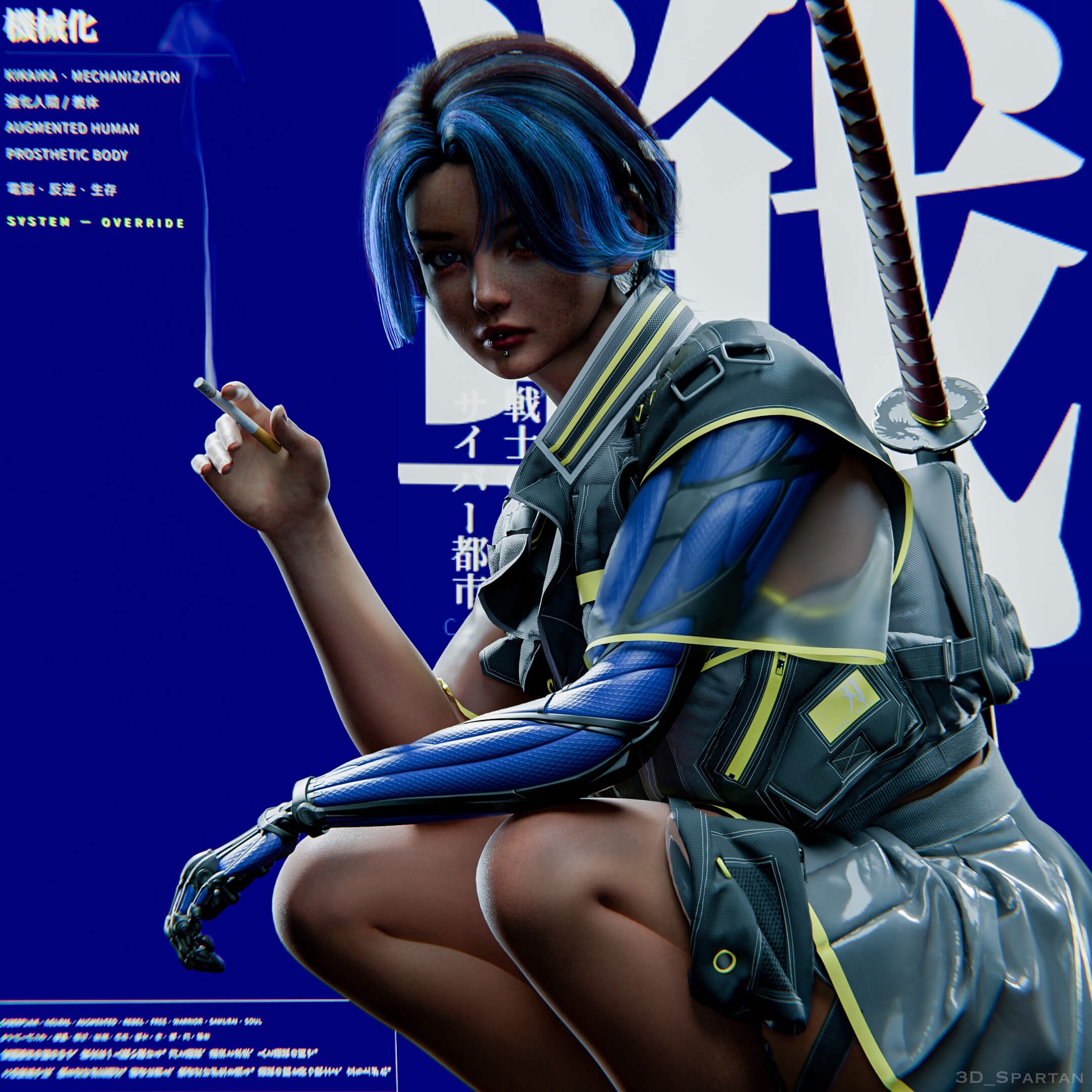 Neena.002 3D Render, Digital Artwork by Lucifer3797
