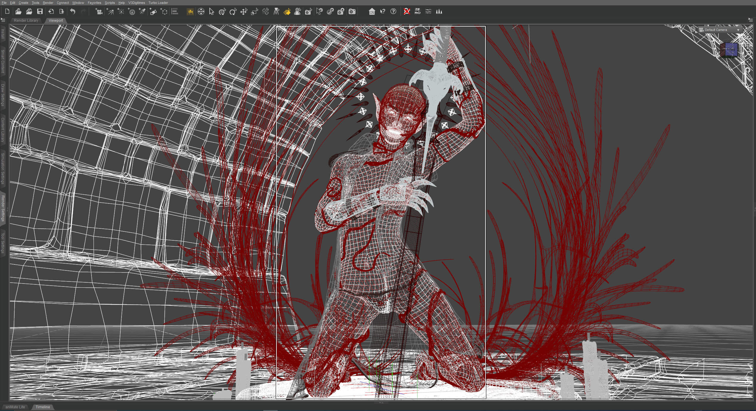 Vampiric Blade 3D Render, Digital Artwork by LukaszS