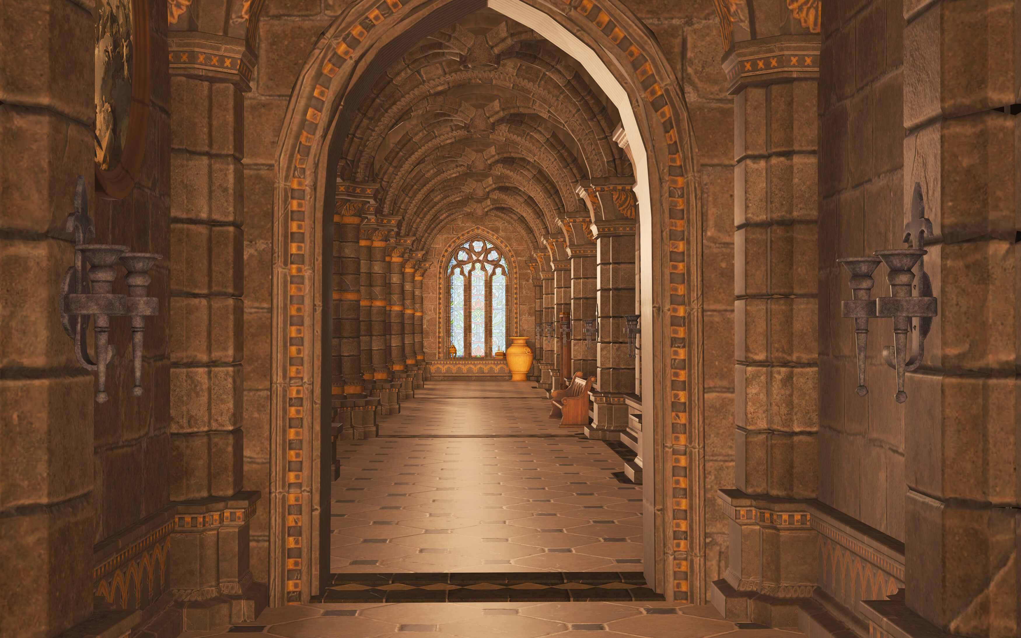Church Interior 3D Model