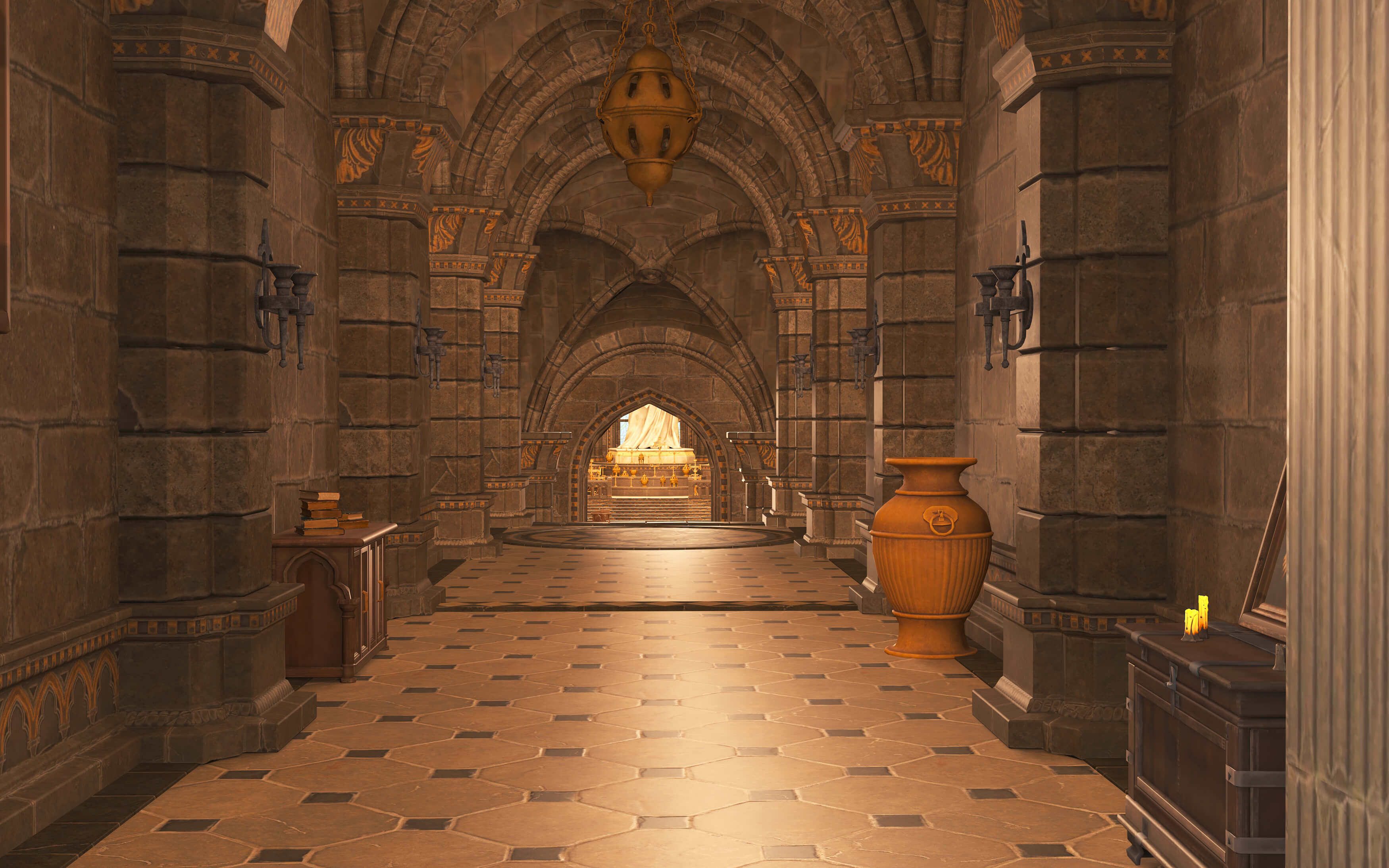 Church Interior 3D Model