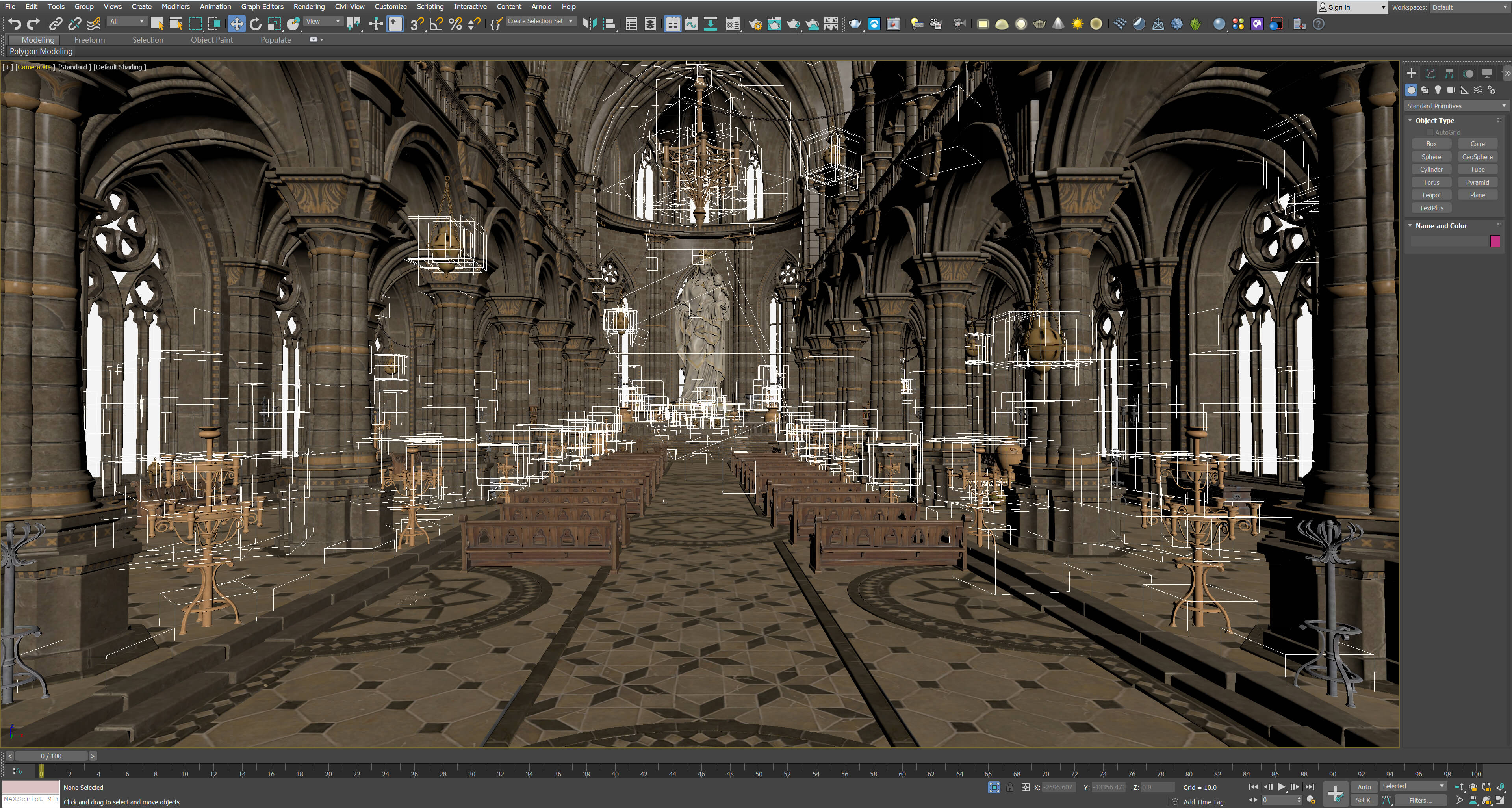 Church Interior 3D Model
