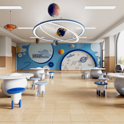 Children&rsquo;s Science Classroom and Discovery Room Interi