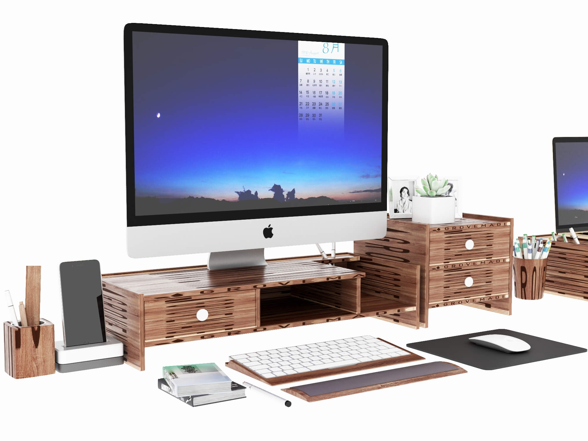 Computer Desk Setups Collection Gaming and Office 3D Model