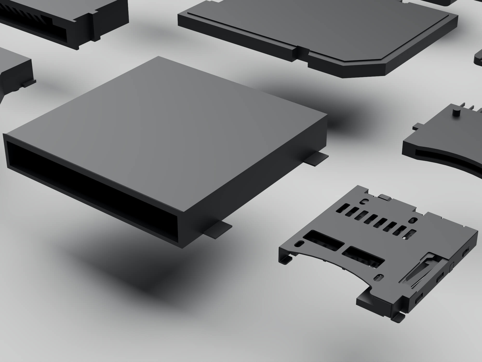 Electronic Connectors and Ports Collection 3D Model