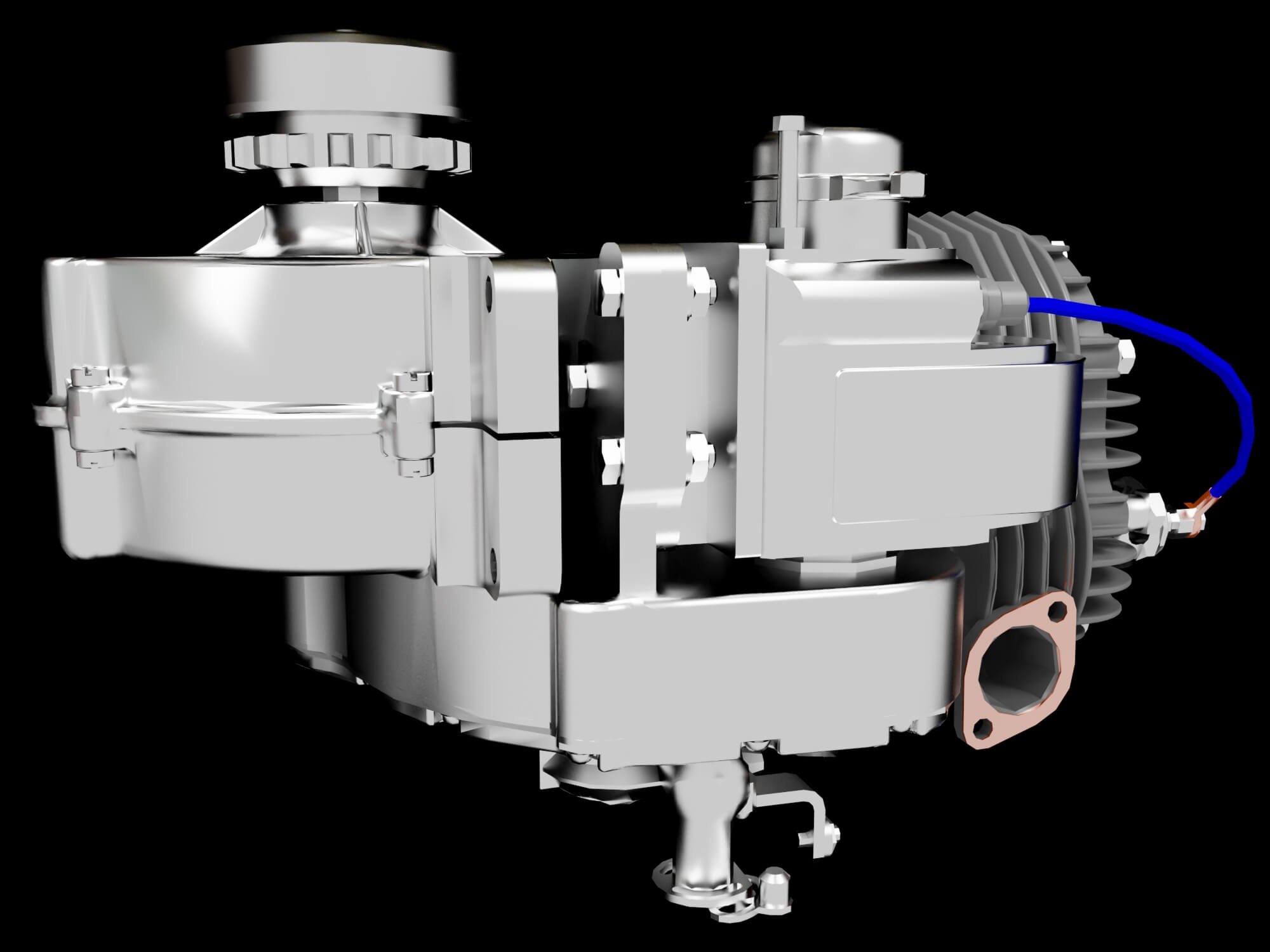 Engines Motors and Pumps Mechanical Collection 3D Model