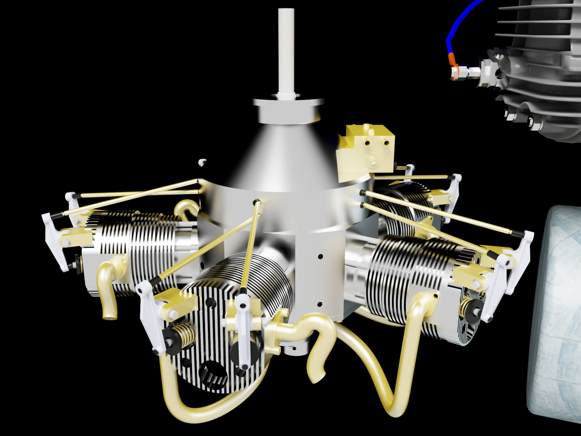 Engines Motors and Pumps Mechanical Collection 3D Model