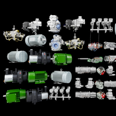 Engines Motors and Pumps Mechanical Collection